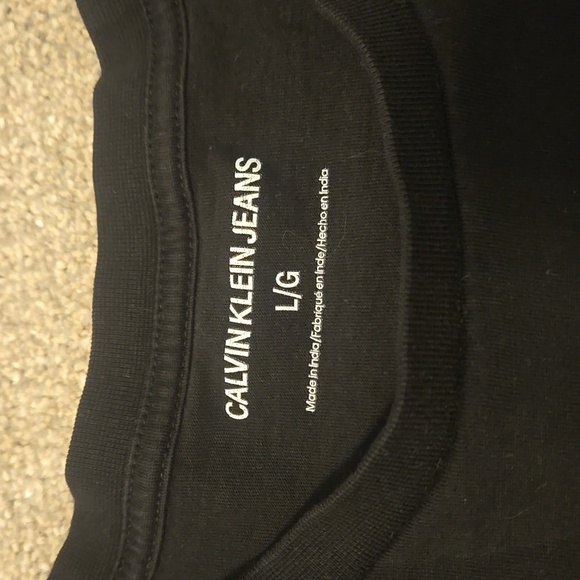 Calvin Klein Black Womens T-Shirt Size Large - Picture 3 of 4